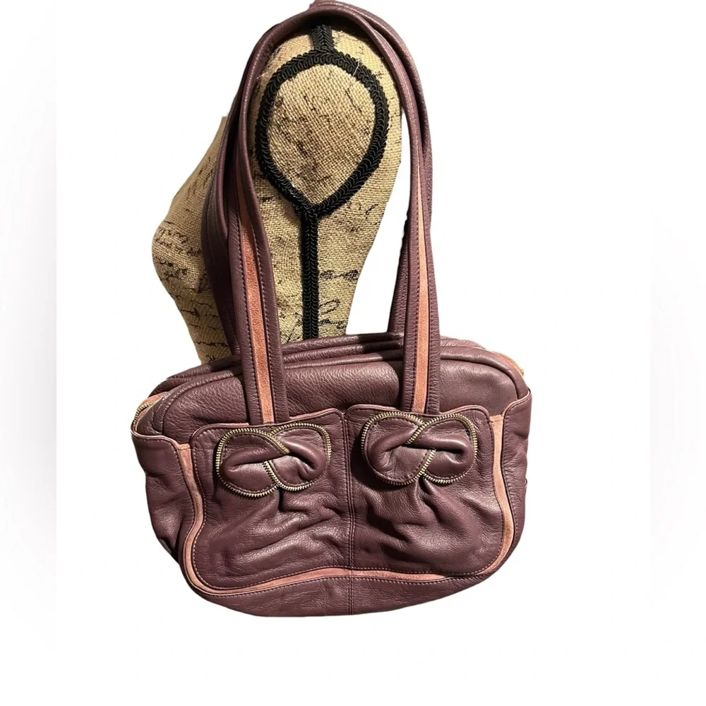 See By Chloe Brown Leather Shoulder Bag with Tan Accents - Picture 13 of 14